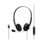 PORT USB STERE HEADSET WITH MICROPHONE
