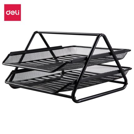 DELI E9183 EXECUTIVE MESH TRAY – 2 TIER