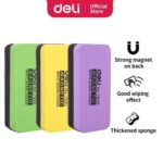 DELI E7840 MAGNETIC WHITEBOARD/ BLACKBOARD DUSTER - ASST. COLOURS