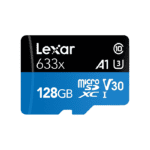 128GB Lexar® High-Performance 633x microSDXC™ UHS-I, Global|LSDMI128BB633A