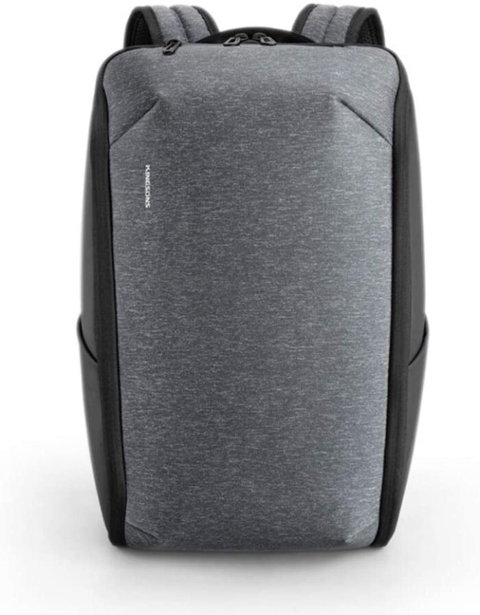Kingsons 15.6" Laptop foldable backpack - Grey -KS3203W - Image 2
