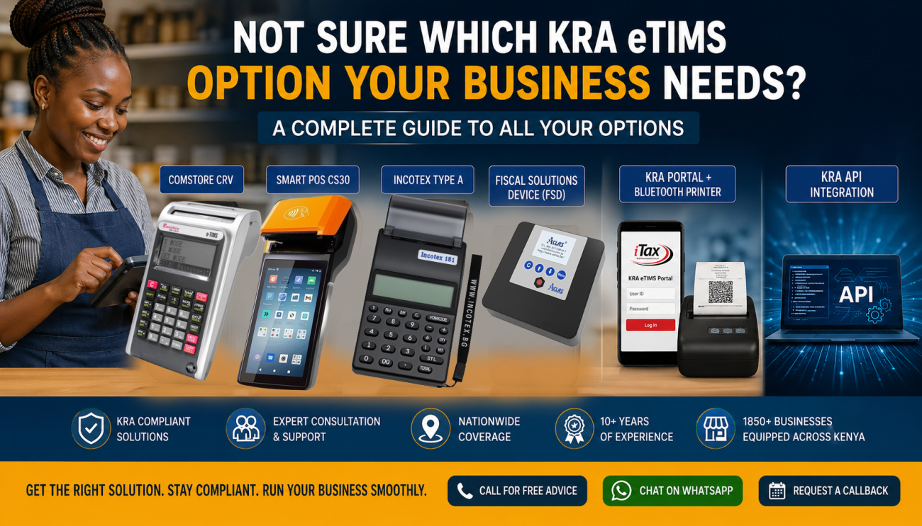 Not sure which KRA eTims option your business needs in Nairobi Kenya - plannettech investors