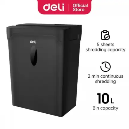DELI T053 Cross-Cut Paper Shredder for sale in Nairobi Kenya - plannettech