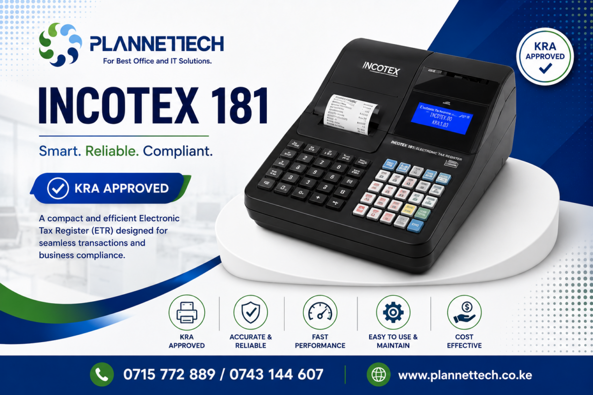 Best eTIMS ETR Machine in Kenya: Incotex 181
