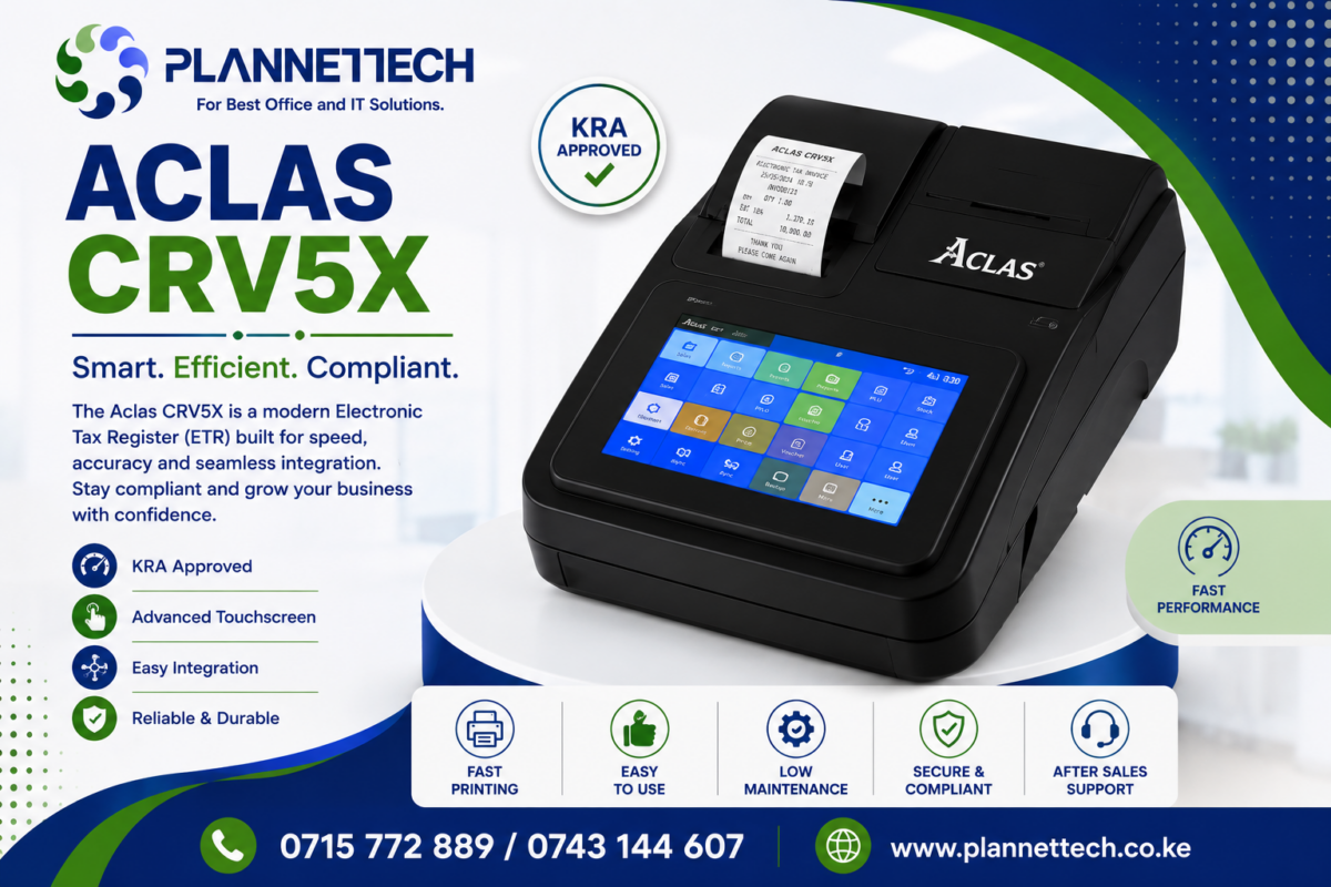 Best eTIMS ETR Machine in Kenya : Aclas CRV5X