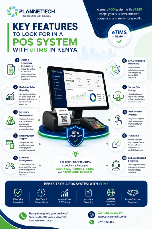 POS system eith eTIMS Kenya - plannettech investors