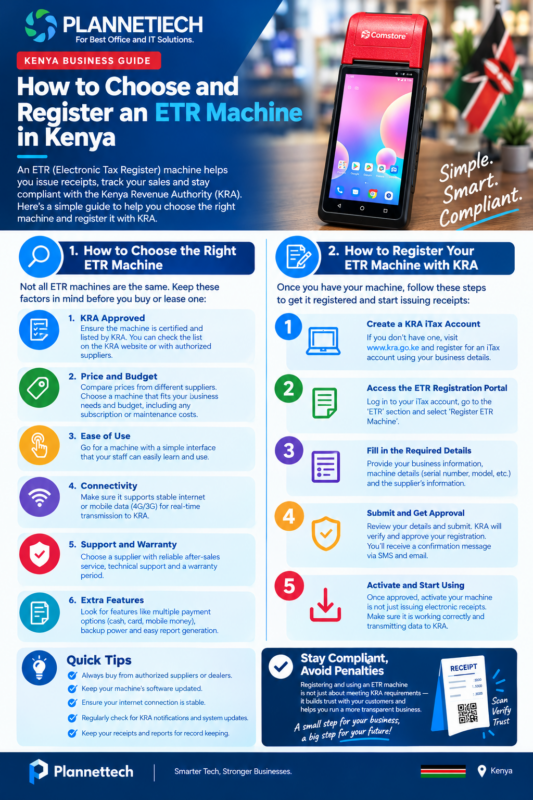 Register an ETR machine in Kenya - plannettech