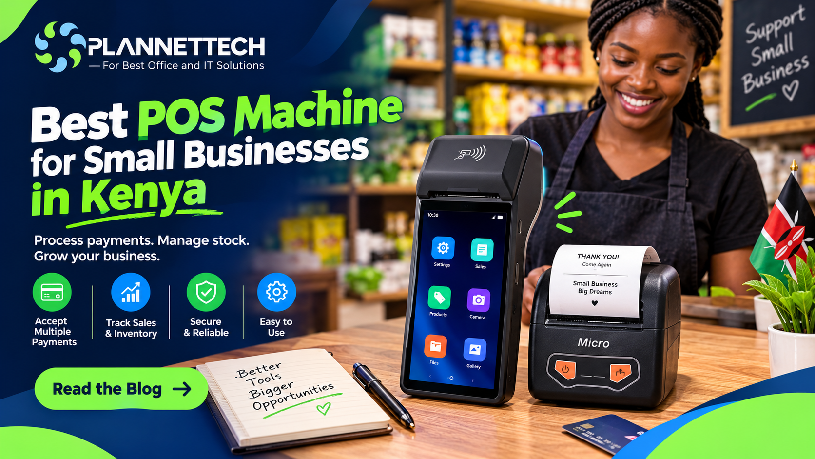 POS machine for small businesses in Kenya - plannettech